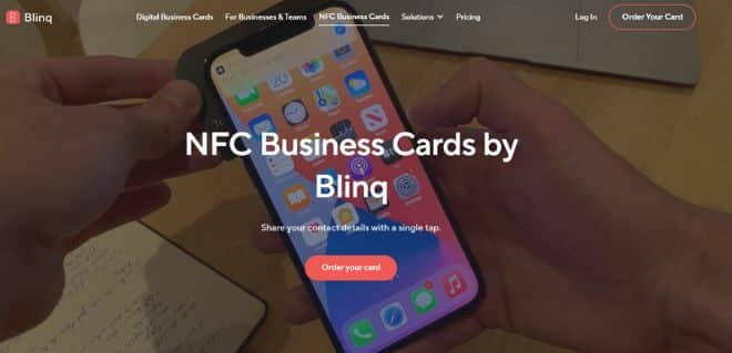 Best NFC Business Cards - Blinq - Homepage