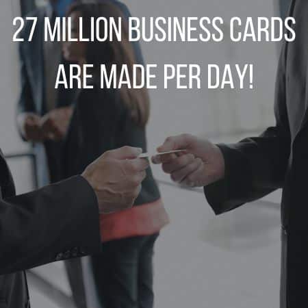 Paper vs digital business cards - Business Card Statistics